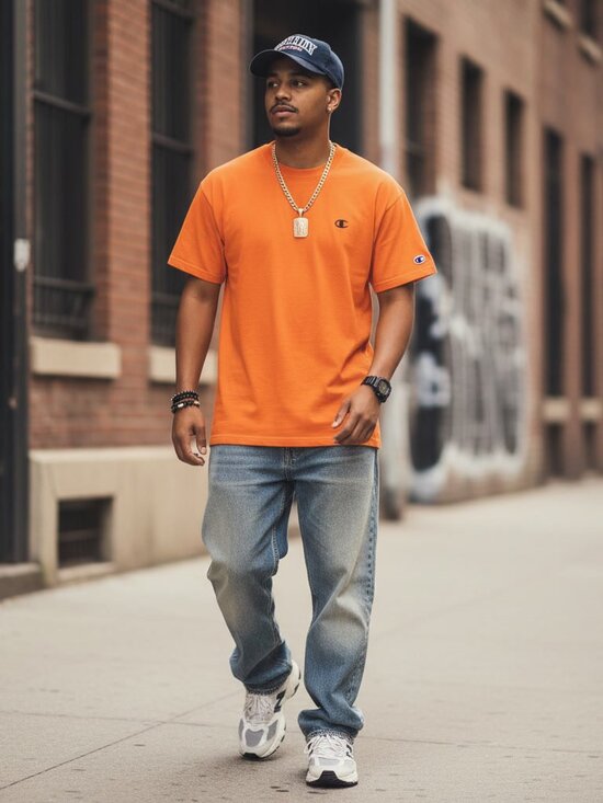 Champion Other - Vintage Champion Athletics Essential Orange Shirt